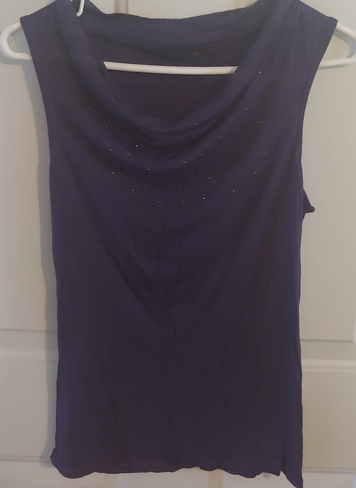 Purple Blouse Sparkle Detail